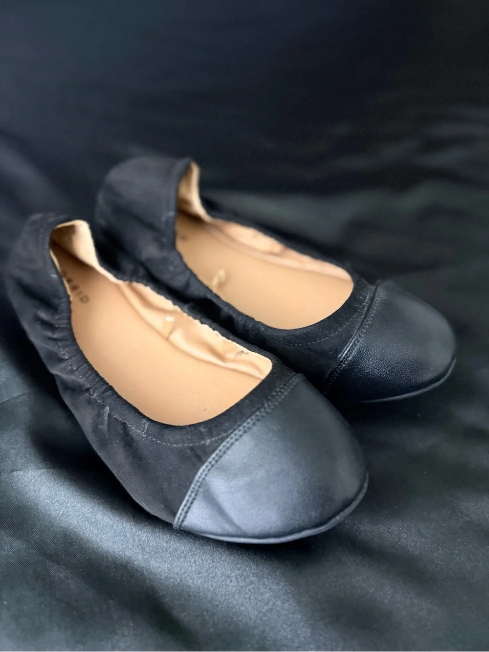 torrid Black Ballet-Style Flats with Matte Cap Toe